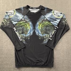 Raven Fightwear Rashguard Adult Extra Large Long Sleeve BJJ Jiujitsu MMA